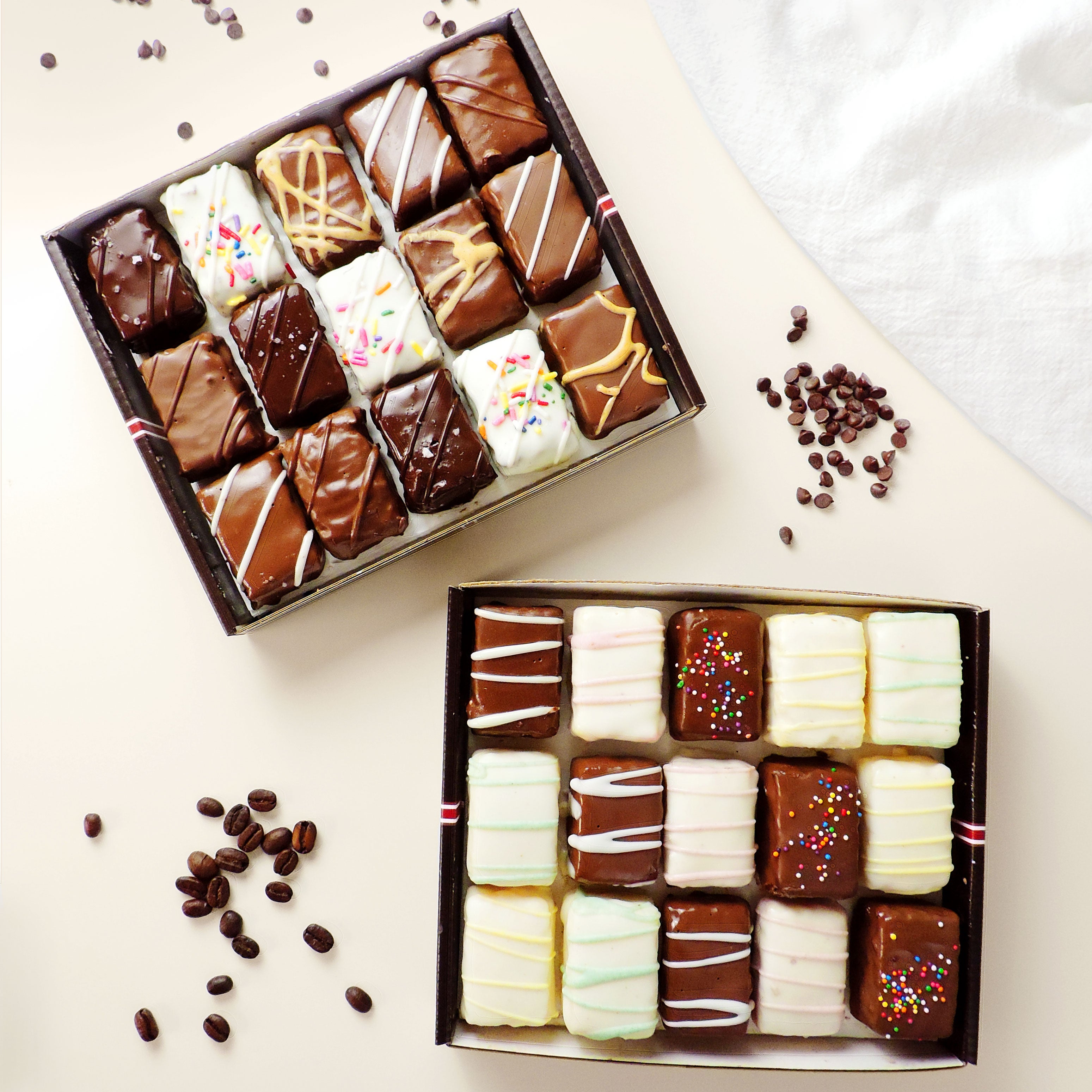 30-piece Brownie Cake Combo with assorted chocolate-covered brownie bites.
