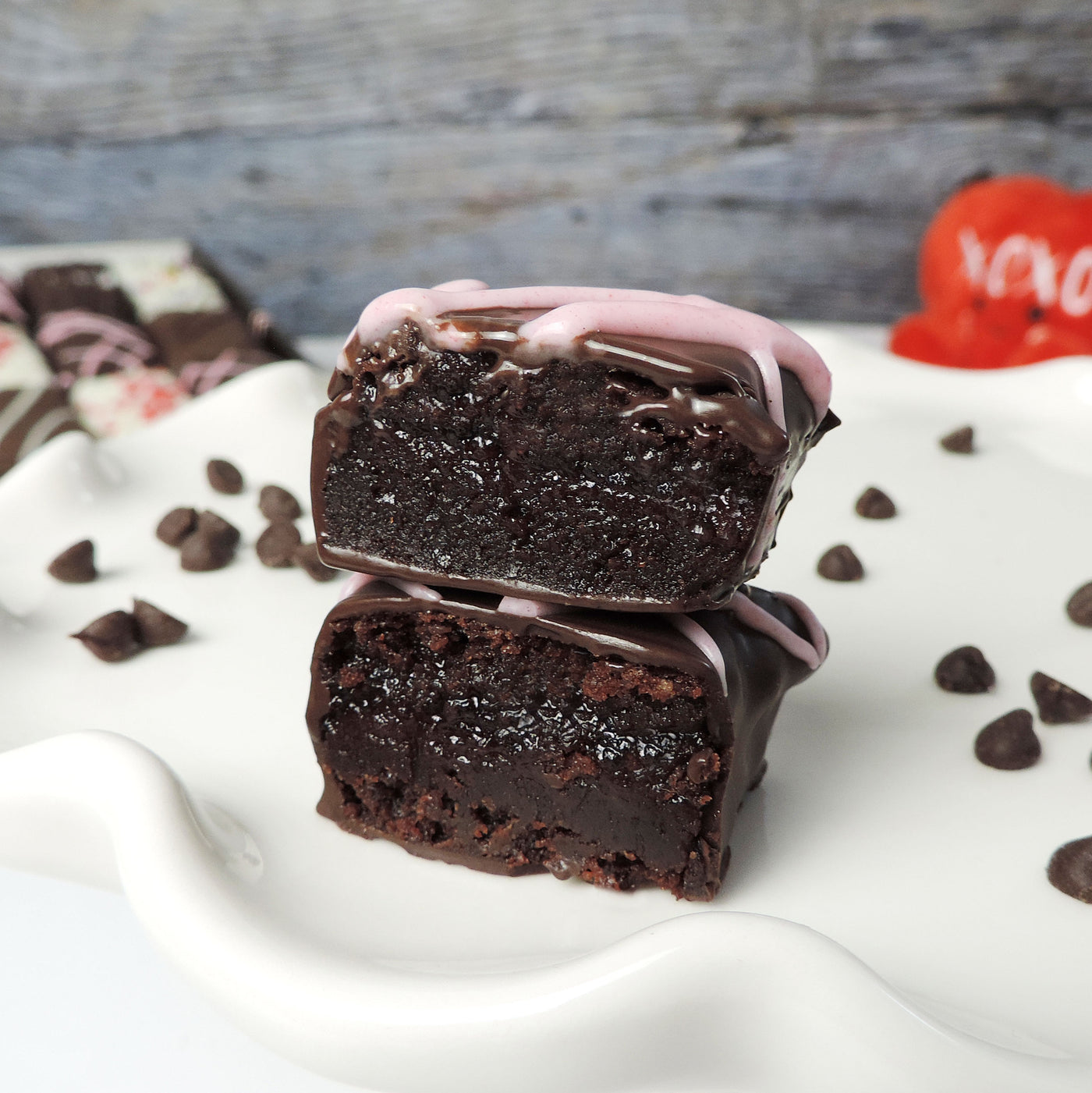 Raspberry Brownie Bites