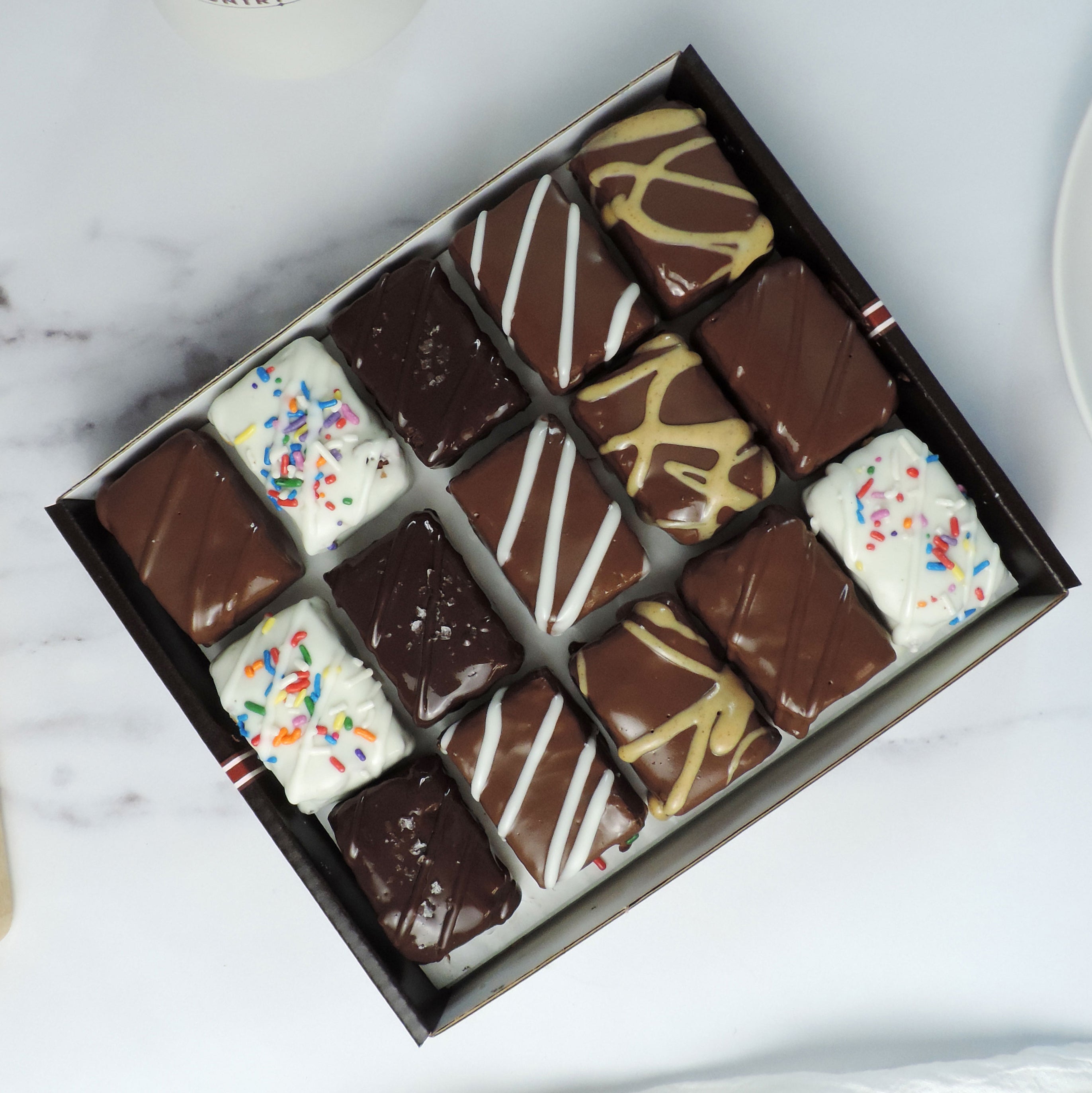 chocolate covered brownie bite assortment for gift shipped nationwide