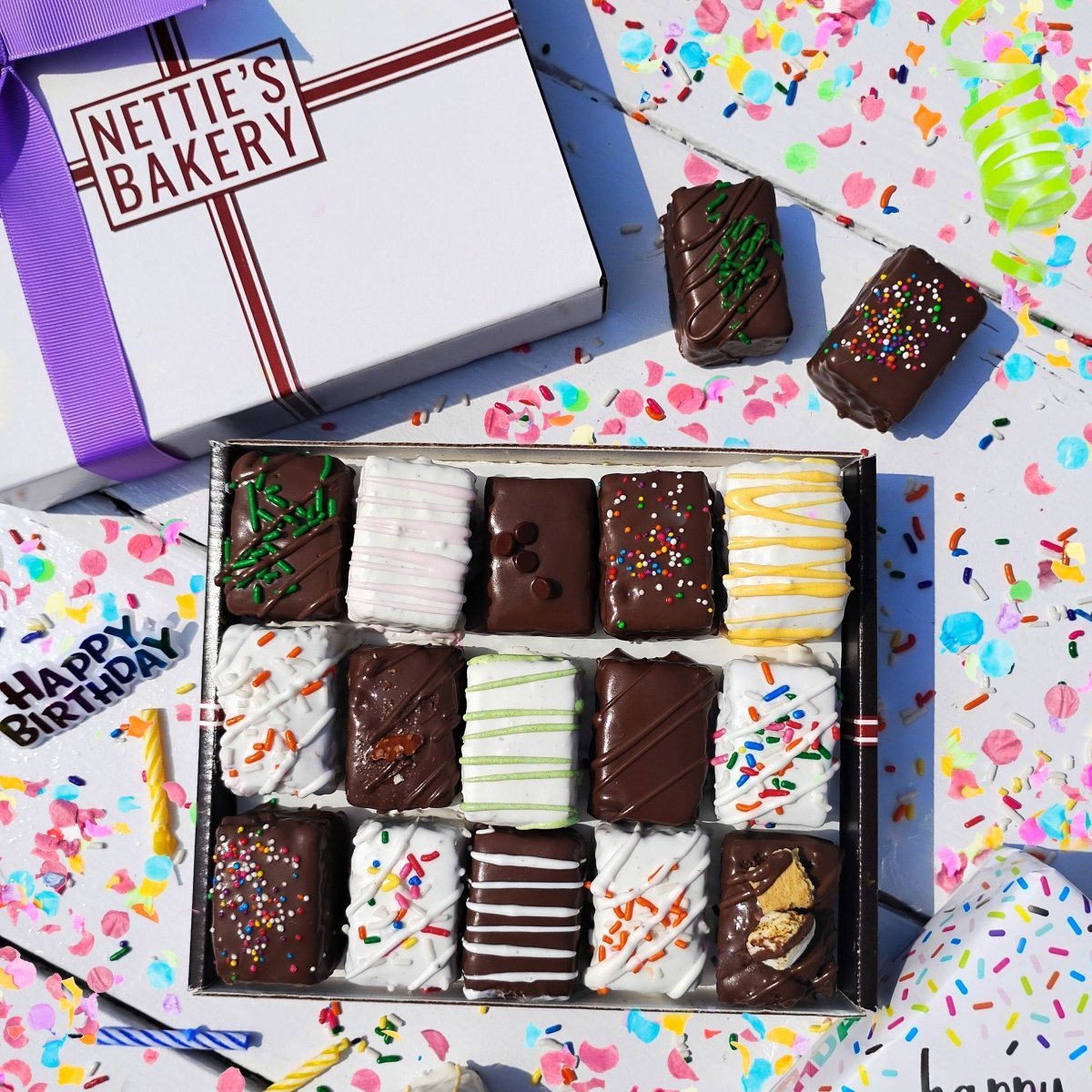 The Birthday Balloons Box - Nettie's Craft Brownies
