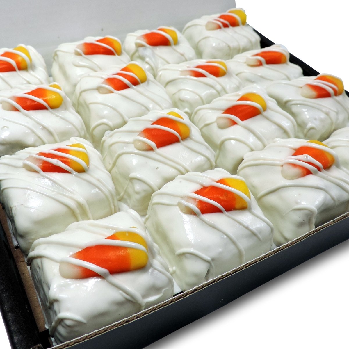 Candy Corn Blondie Bites - Nettie's Craft Brownies