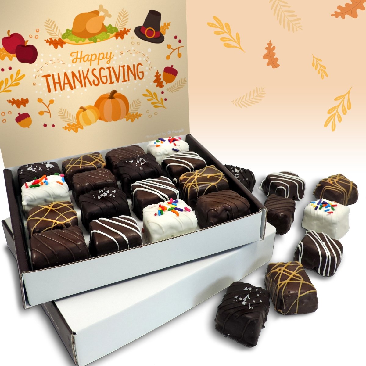 Happy Thanksgiving Box - Nettie's Craft Brownies